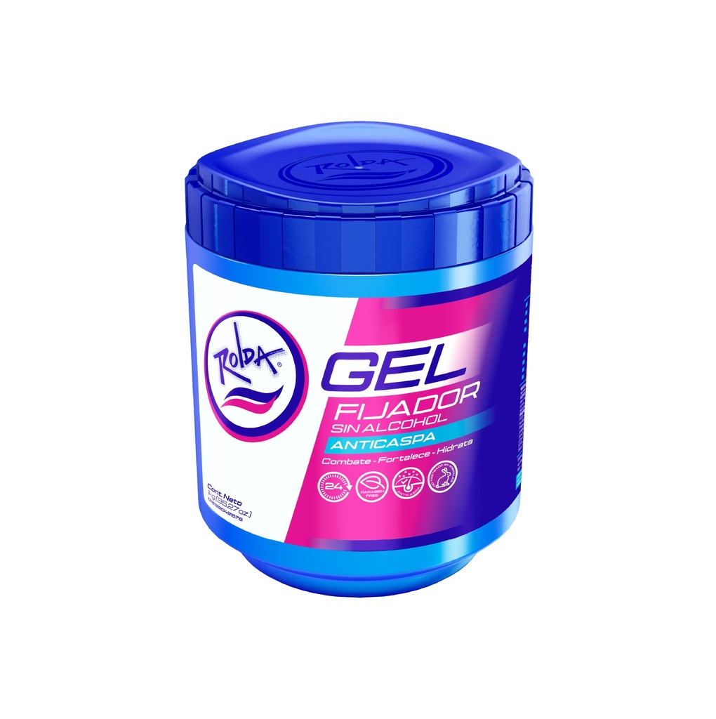 Rolda Gel Fijador Anticaspa Azul 1Kg
