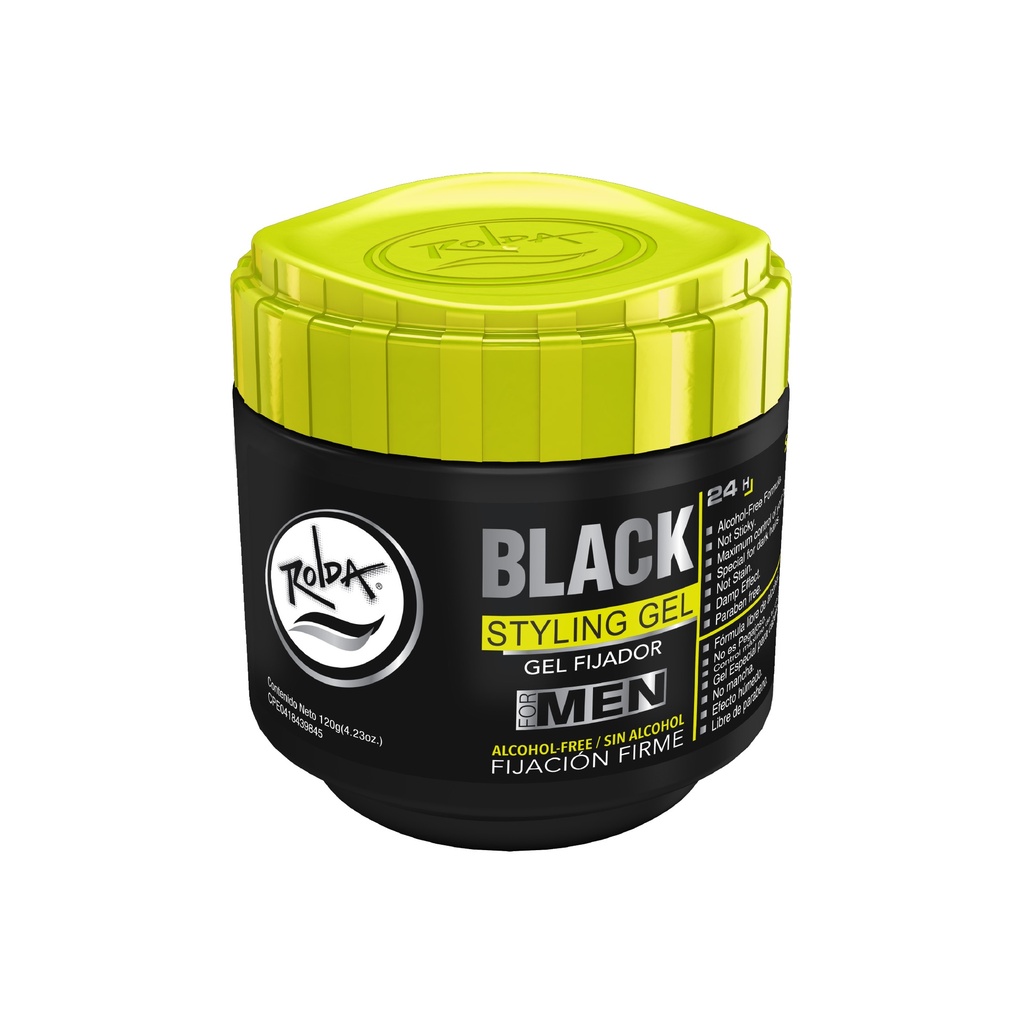 Rolda Gel Fijador Black 120 g