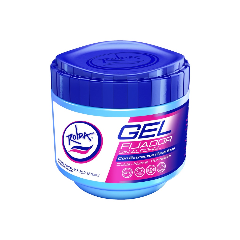 Rolda Gel Fijador con Extractos Botánicos Azul  250g