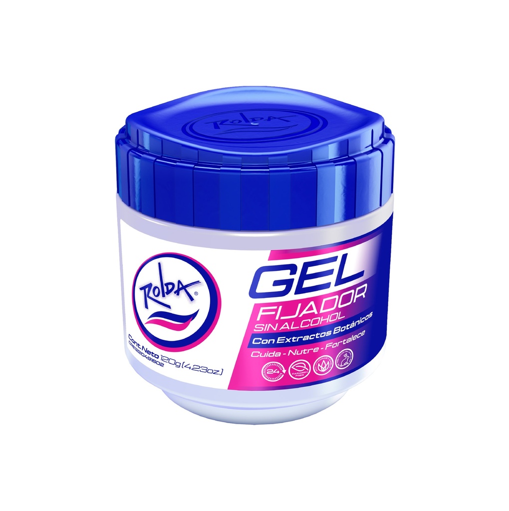 Rolda Gel Fijador con Extractos Botánicos Blanco 120g