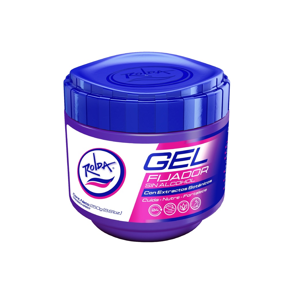 Rolda Gel Fijador con Extractos Botánicos Morado 120g