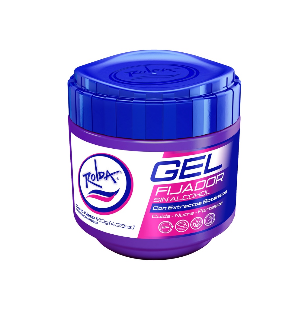 Rolda Gel Fijador con Extractos Botánicos Morado 250g