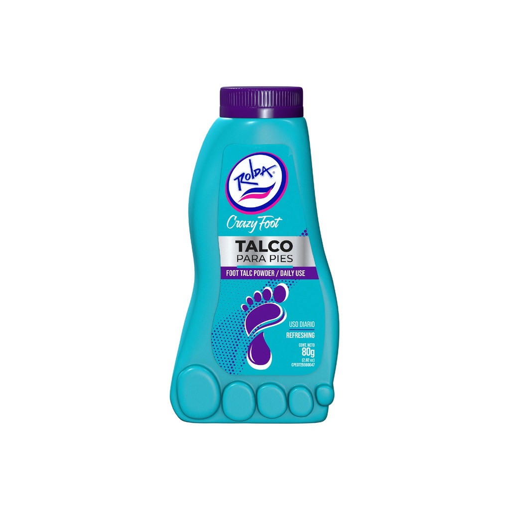 Rolda Talco para Pies / Foot Talc Powder Refreshing 80 g