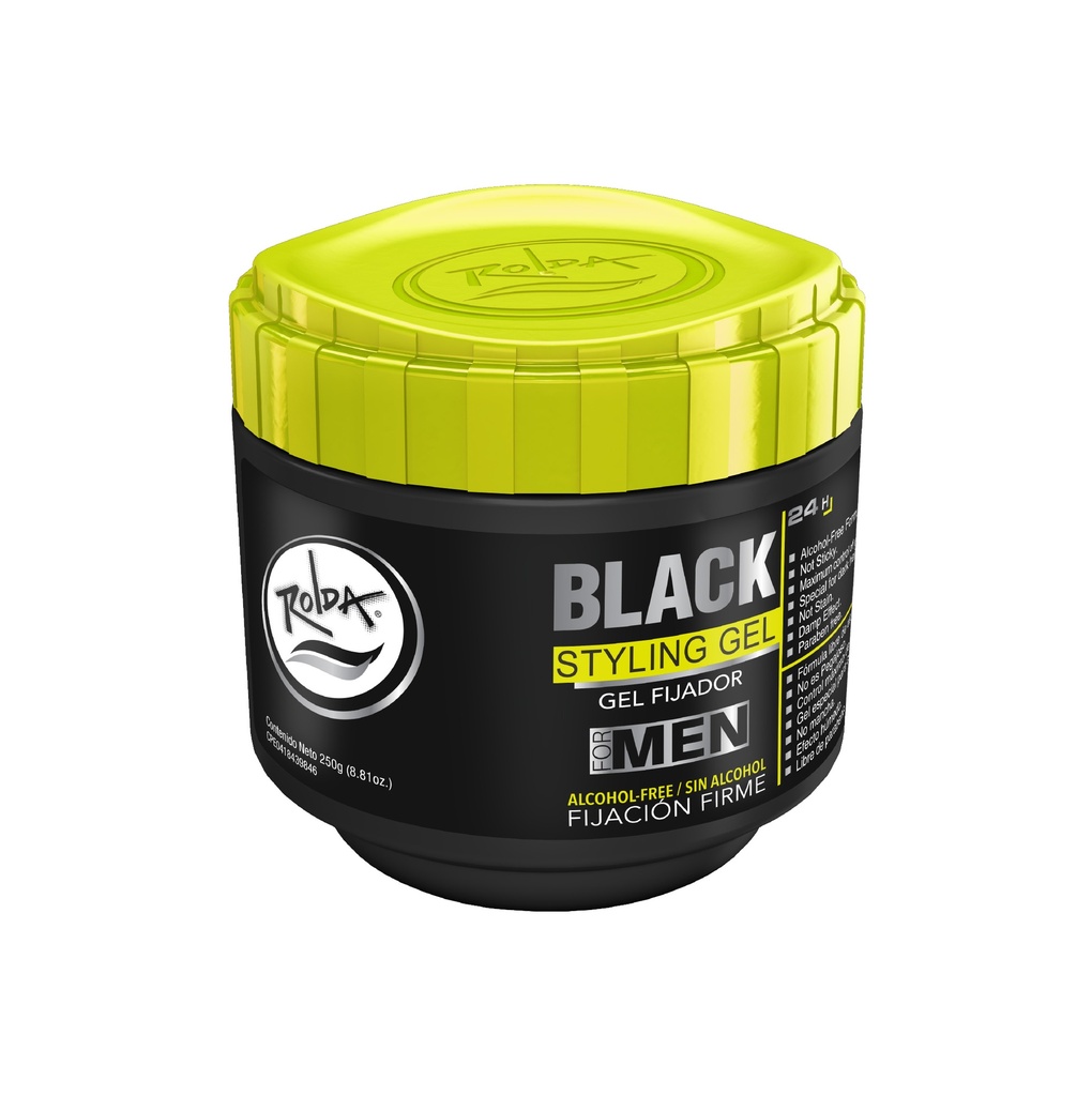 Rolda Gel Fijador Black 250 g